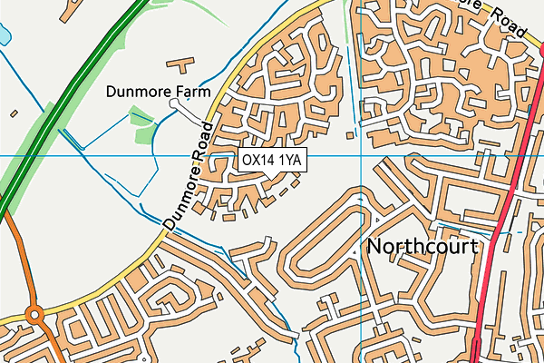 OX14 1YA map - OS VectorMap District (Ordnance Survey) OX14 1YA map - OS VectorMap District (Ordnance Survey)