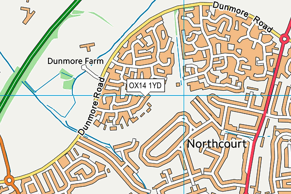 OX14 1YD map - OS VectorMap District (Ordnance Survey) OX14 1YD map - OS VectorMap District (Ordnance Survey)