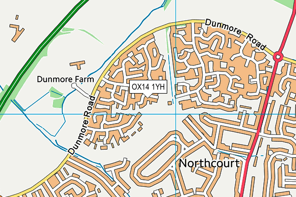 OX14 1YH map - OS VectorMap District (Ordnance Survey) OX14 1YH map - OS VectorMap District (Ordnance Survey)