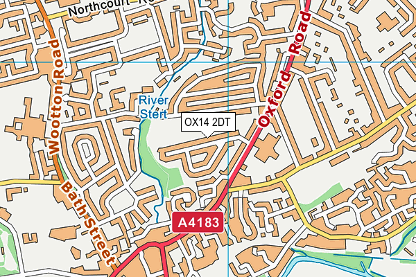 OX14 2DT map - OS VectorMap District (Ordnance Survey) OX14 2DT map - OS VectorMap District (Ordnance Survey)