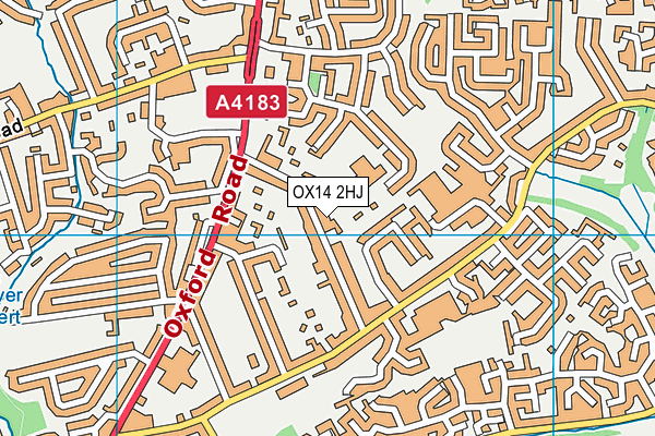 OX14 2HJ map - OS VectorMap District (Ordnance Survey) OX14 2HJ map - OS VectorMap District (Ordnance Survey)