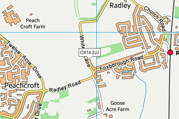 OX14 2JJ map - OS VectorMap District (Ordnance Survey) OX14 2JJ map - OS VectorMap District (Ordnance Survey)