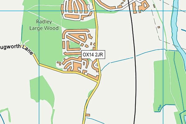 OX14 2JR map - OS VectorMap District (Ordnance Survey) OX14 2JR map - OS VectorMap District (Ordnance Survey)