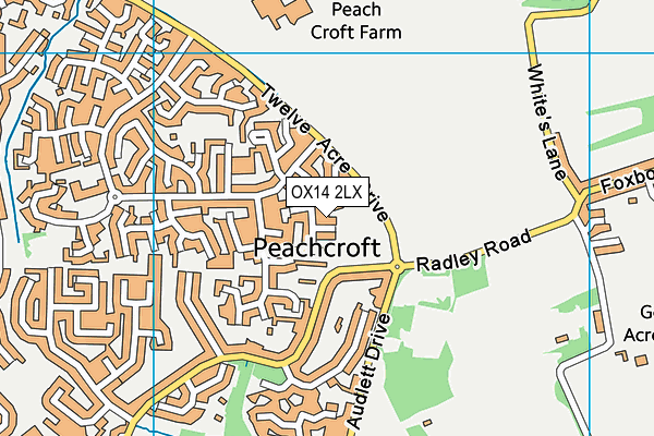OX14 2LX map - OS VectorMap District (Ordnance Survey) OX14 2LX map - OS VectorMap District (Ordnance Survey)