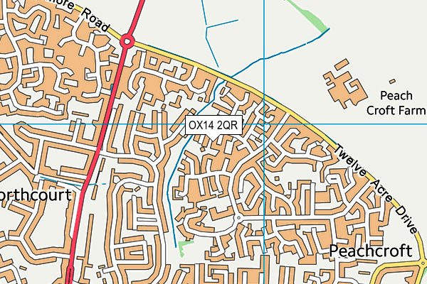 OX14 2QR map - OS VectorMap District (Ordnance Survey) OX14 2QR map - OS VectorMap District (Ordnance Survey)