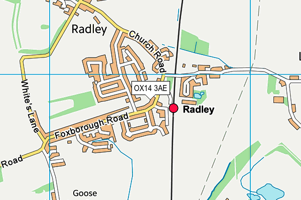 OX14 3AE map - OS VectorMap District (Ordnance Survey)