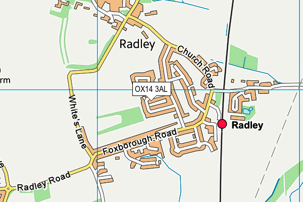 OX14 3AL map - OS VectorMap District (Ordnance Survey) OX14 3AL map - OS VectorMap District (Ordnance Survey)