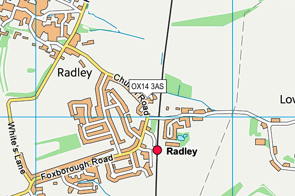 OX14 3AS map - OS VectorMap District (Ordnance Survey) OX14 3AS map - OS VectorMap District (Ordnance Survey)
