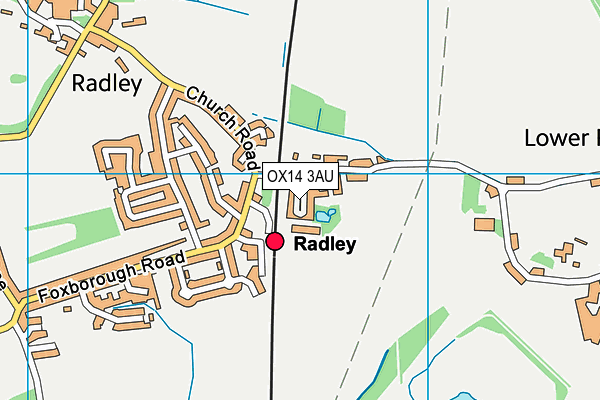 OX14 3AU map - OS VectorMap District (Ordnance Survey) OX14 3AU map - OS VectorMap District (Ordnance Survey)