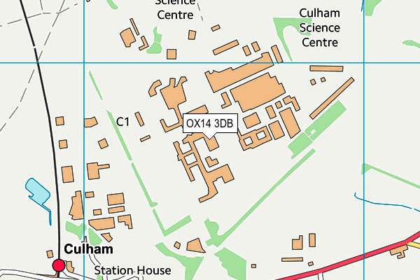 OX14 3DB map - OS VectorMap District (Ordnance Survey) OX14 3DB map - OS VectorMap District (Ordnance Survey)