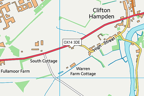 OX14 3DE map - OS VectorMap District (Ordnance Survey) OX14 3DE map - OS VectorMap District (Ordnance Survey)