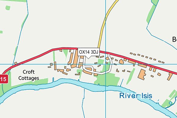 OX14 3DJ map - OS VectorMap District (Ordnance Survey) OX14 3DJ map - OS VectorMap District (Ordnance Survey)