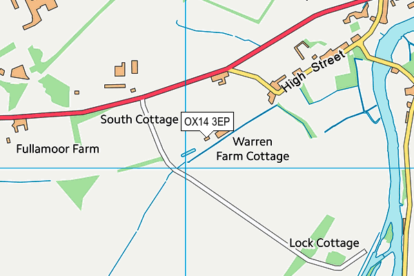 OX14 3EP map - OS VectorMap District (Ordnance Survey) OX14 3EP map - OS VectorMap District (Ordnance Survey)