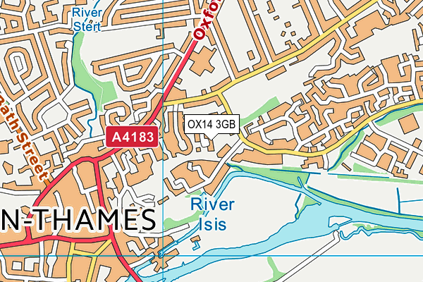 OX14 3GB map - OS VectorMap District (Ordnance Survey)