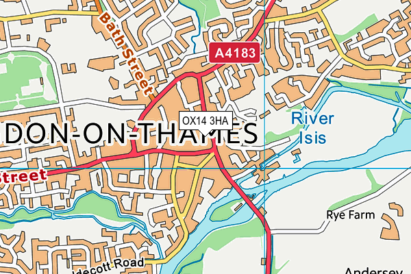 OX14 3HA map - OS VectorMap District (Ordnance Survey) OX14 3HA map - OS VectorMap District (Ordnance Survey)