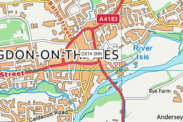 OX14 3HH map - OS VectorMap District (Ordnance Survey)