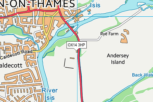 OX14 3HP map - OS VectorMap District (Ordnance Survey)