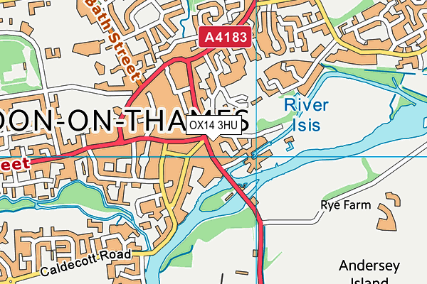 OX14 3HU map - OS VectorMap District (Ordnance Survey) OX14 3HU map - OS VectorMap District (Ordnance Survey)