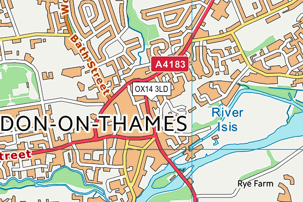 OX14 3LD map - OS VectorMap District (Ordnance Survey) OX14 3LD map - OS VectorMap District (Ordnance Survey)