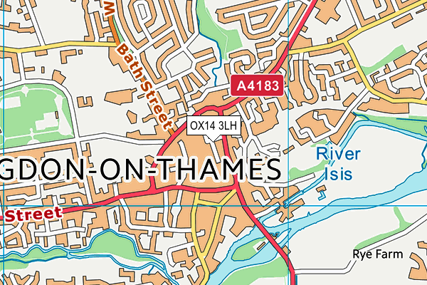 OX14 3LH map - OS VectorMap District (Ordnance Survey) OX14 3LH map - OS VectorMap District (Ordnance Survey)