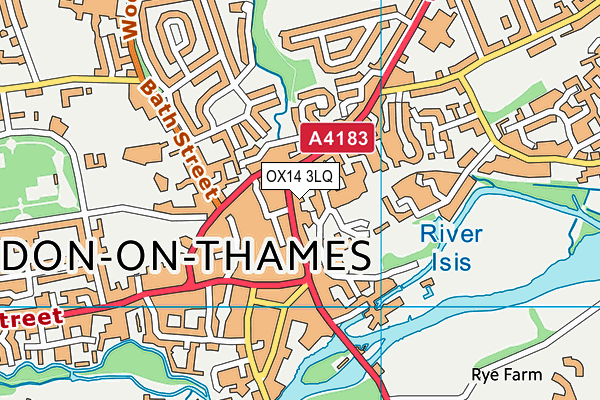OX14 3LQ map - OS VectorMap District (Ordnance Survey) OX14 3LQ map - OS VectorMap District (Ordnance Survey)