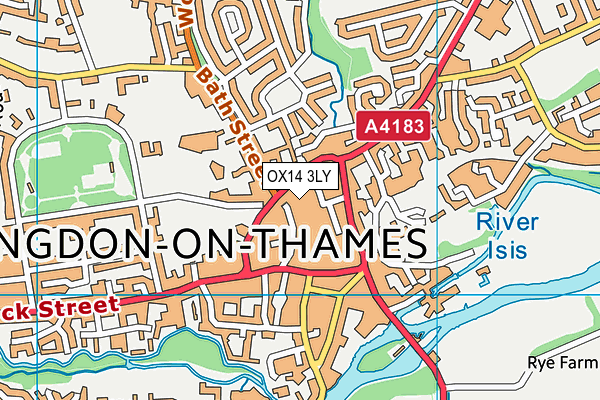OX14 3LY map - OS VectorMap District (Ordnance Survey) OX14 3LY map - OS VectorMap District (Ordnance Survey)