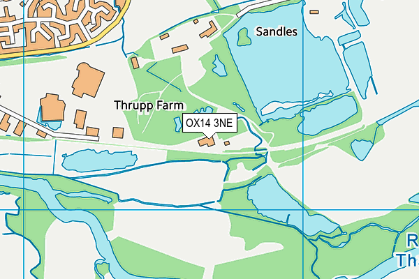 OX14 3NE map - OS VectorMap District (Ordnance Survey)