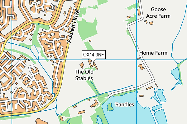 OX14 3NF map - OS VectorMap District (Ordnance Survey) OX14 3NF map - OS VectorMap District (Ordnance Survey)