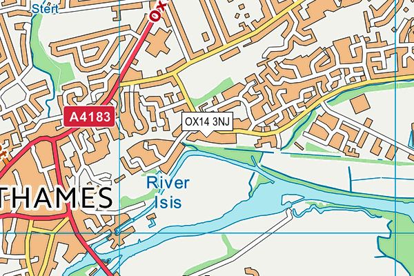 OX14 3NJ map - OS VectorMap District (Ordnance Survey) OX14 3NJ map - OS VectorMap District (Ordnance Survey)