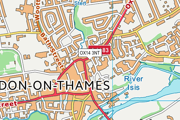 OX14 3NT map - OS VectorMap District (Ordnance Survey) OX14 3NT map - OS VectorMap District (Ordnance Survey)