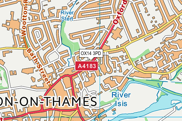 OX14 3PD map - OS VectorMap District (Ordnance Survey) OX14 3PD map - OS VectorMap District (Ordnance Survey)