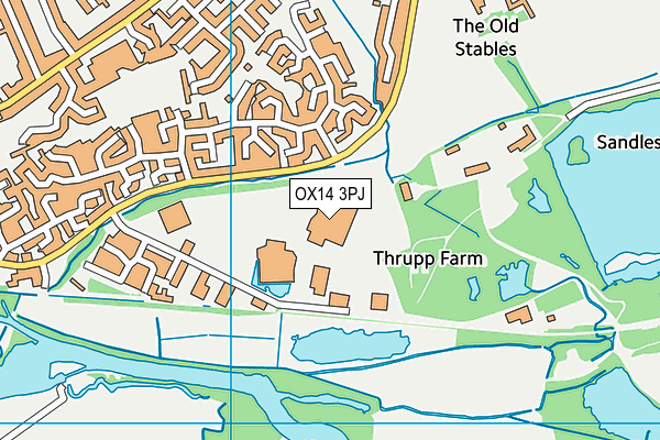 OX14 3PJ map - OS VectorMap District (Ordnance Survey) OX14 3PJ map - OS VectorMap District (Ordnance Survey)