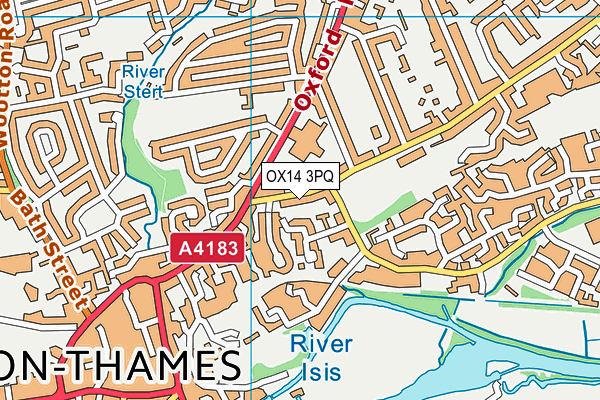 OX14 3PQ map - OS VectorMap District (Ordnance Survey) OX14 3PQ map - OS VectorMap District (Ordnance Survey)