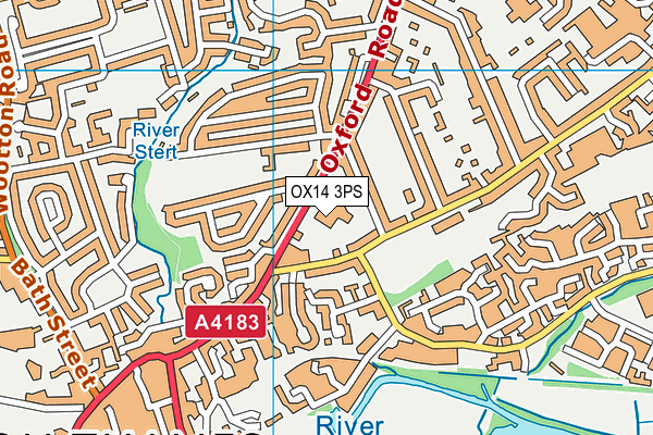 OX14 3PS map - OS VectorMap District (Ordnance Survey) OX14 3PS map - OS VectorMap District (Ordnance Survey)