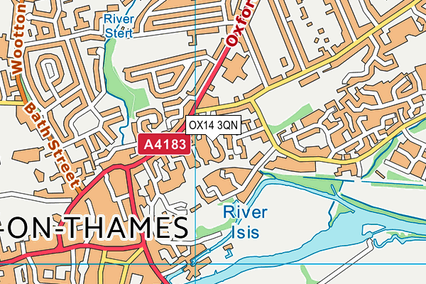 OX14 3QN map - OS VectorMap District (Ordnance Survey) OX14 3QN map - OS VectorMap District (Ordnance Survey)