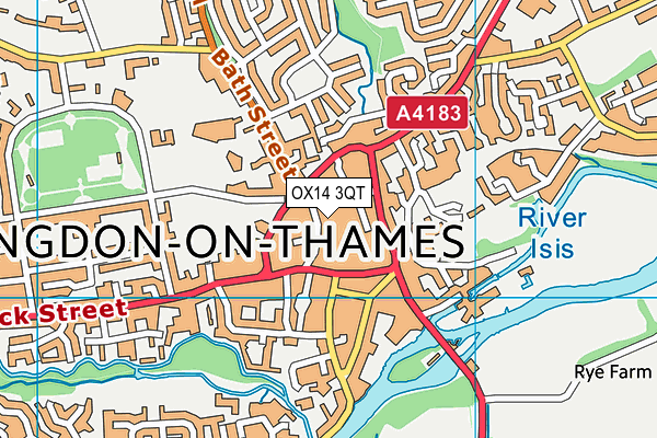 OX14 3QT map - OS VectorMap District (Ordnance Survey) OX14 3QT map - OS VectorMap District (Ordnance Survey)