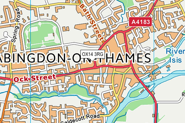 OX14 3RG map - OS VectorMap District (Ordnance Survey) OX14 3RG map - OS VectorMap District (Ordnance Survey)