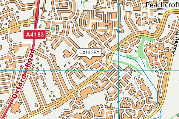 OX14 3RY map - OS VectorMap District (Ordnance Survey) OX14 3RY map - OS VectorMap District (Ordnance Survey)