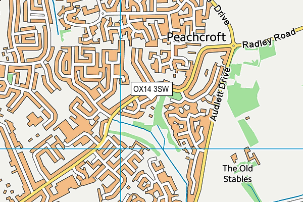 OX14 3SW map - OS VectorMap District (Ordnance Survey) OX14 3SW map - OS VectorMap District (Ordnance Survey)