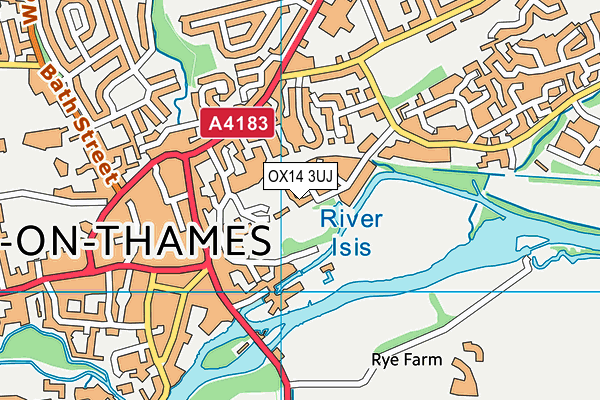 OX14 3UJ map - OS VectorMap District (Ordnance Survey)