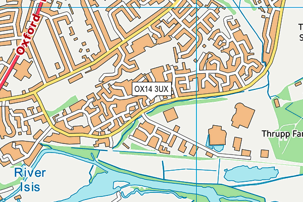 OX14 3UX map - OS VectorMap District (Ordnance Survey) OX14 3UX map - OS VectorMap District (Ordnance Survey)