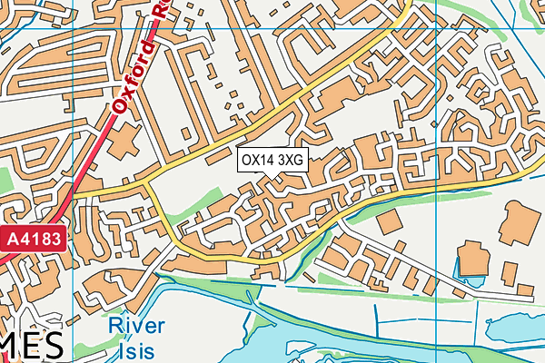 OX14 3XG map - OS VectorMap District (Ordnance Survey) OX14 3XG map - OS VectorMap District (Ordnance Survey)