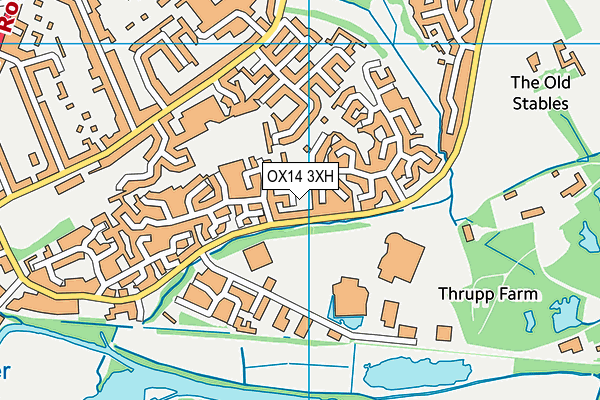 OX14 3XH map - OS VectorMap District (Ordnance Survey) OX14 3XH map - OS VectorMap District (Ordnance Survey)