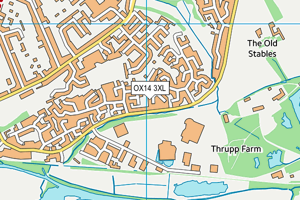 OX14 3XL map - OS VectorMap District (Ordnance Survey) OX14 3XL map - OS VectorMap District (Ordnance Survey)