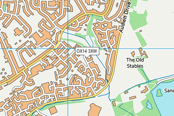 OX14 3XW map - OS VectorMap District (Ordnance Survey) OX14 3XW map - OS VectorMap District (Ordnance Survey)