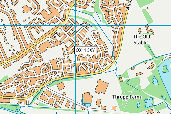 OX14 3XY map - OS VectorMap District (Ordnance Survey) OX14 3XY map - OS VectorMap District (Ordnance Survey)