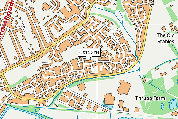 OX14 3YH map - OS VectorMap District (Ordnance Survey) OX14 3YH map - OS VectorMap District (Ordnance Survey)