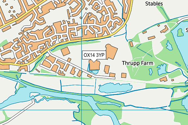 OX14 3YP map - OS VectorMap District (Ordnance Survey) OX14 3YP map - OS VectorMap District (Ordnance Survey)