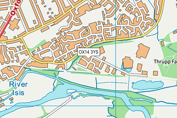 OX14 3YS map - OS VectorMap District (Ordnance Survey)