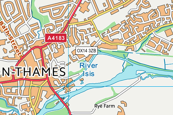 OX14 3ZB map - OS VectorMap District (Ordnance Survey) OX14 3ZB map - OS VectorMap District (Ordnance Survey)